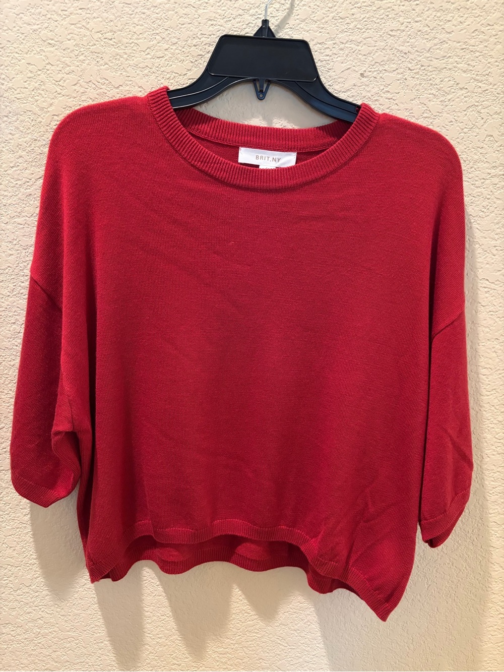Women’s Crimson Red Lightweight Crewneck Sweater NWT